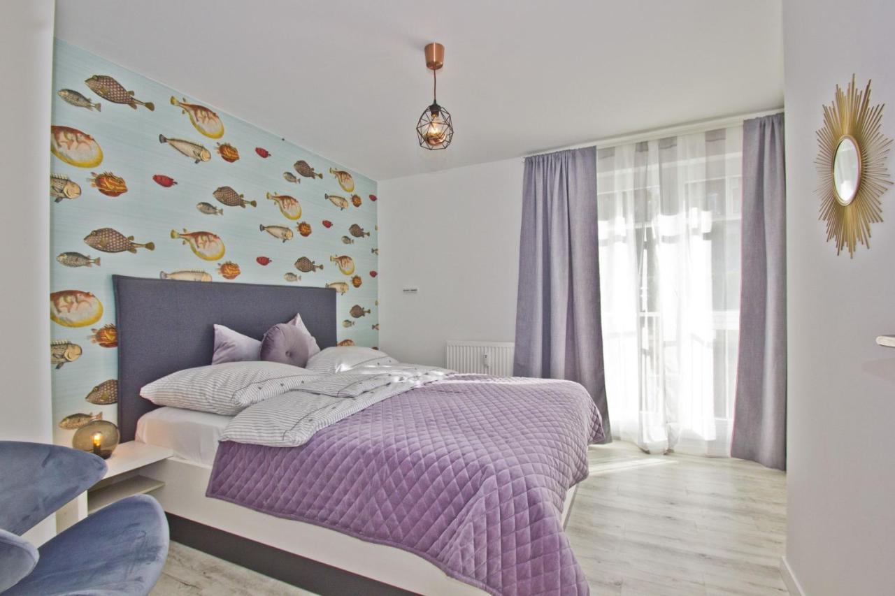 Ferienwohnung Mit Balkon Und Meerblick - Ferienresidenz Zwei Bodden Fewo 1-4 Lietzow Ngoại thất bức ảnh